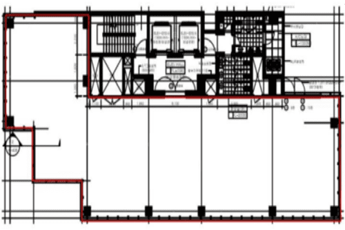 삼성동 KB우준타워 사무실 평면도 이미지